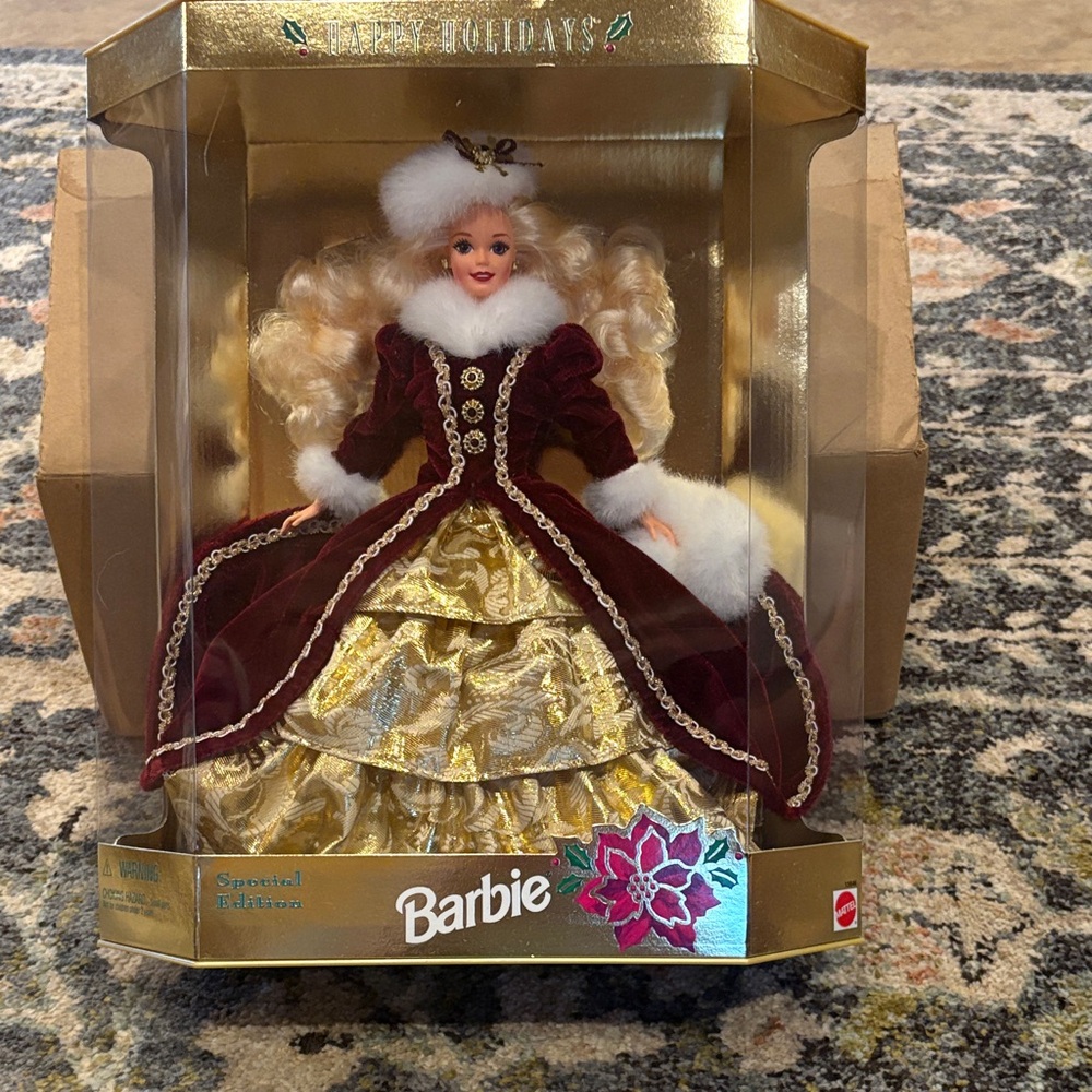 Barbie Burgundy and Gold Holiday Collector Doll